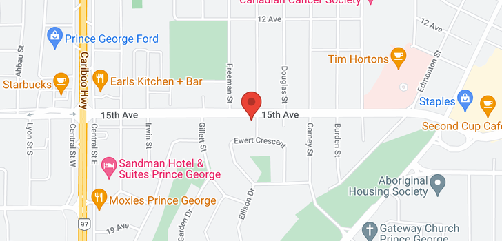 map of 2605 15TH AVENUE